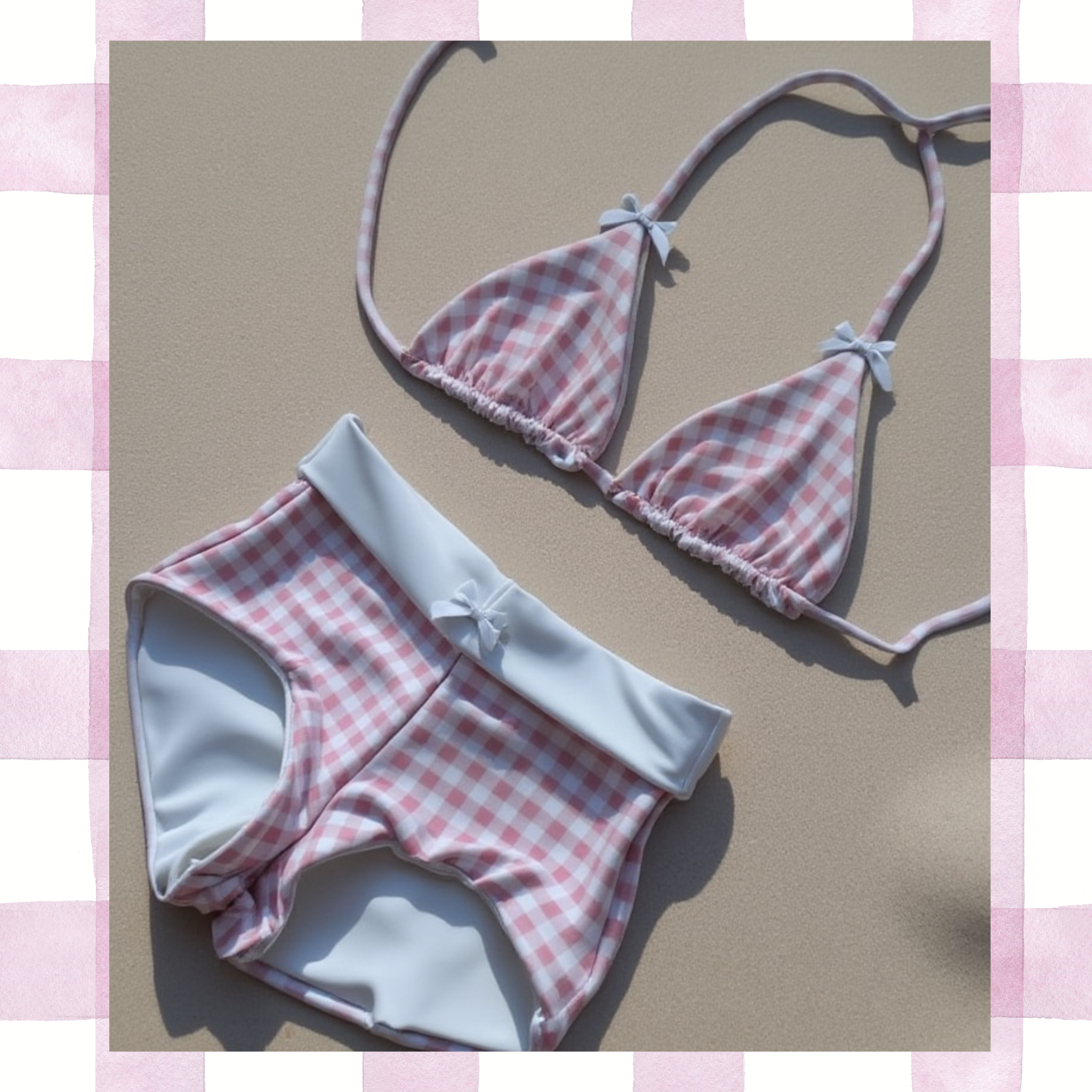 SunnyCharm 2-Piece Bikini Set – Vintage Flair Meets Everyday Comfort - 50% OFF