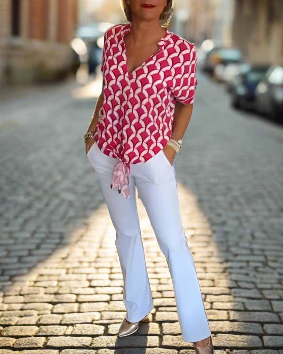 Harmony™ V-neck Collar Blouse