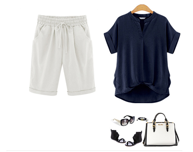 Anna™ Lose Cropped Shorts