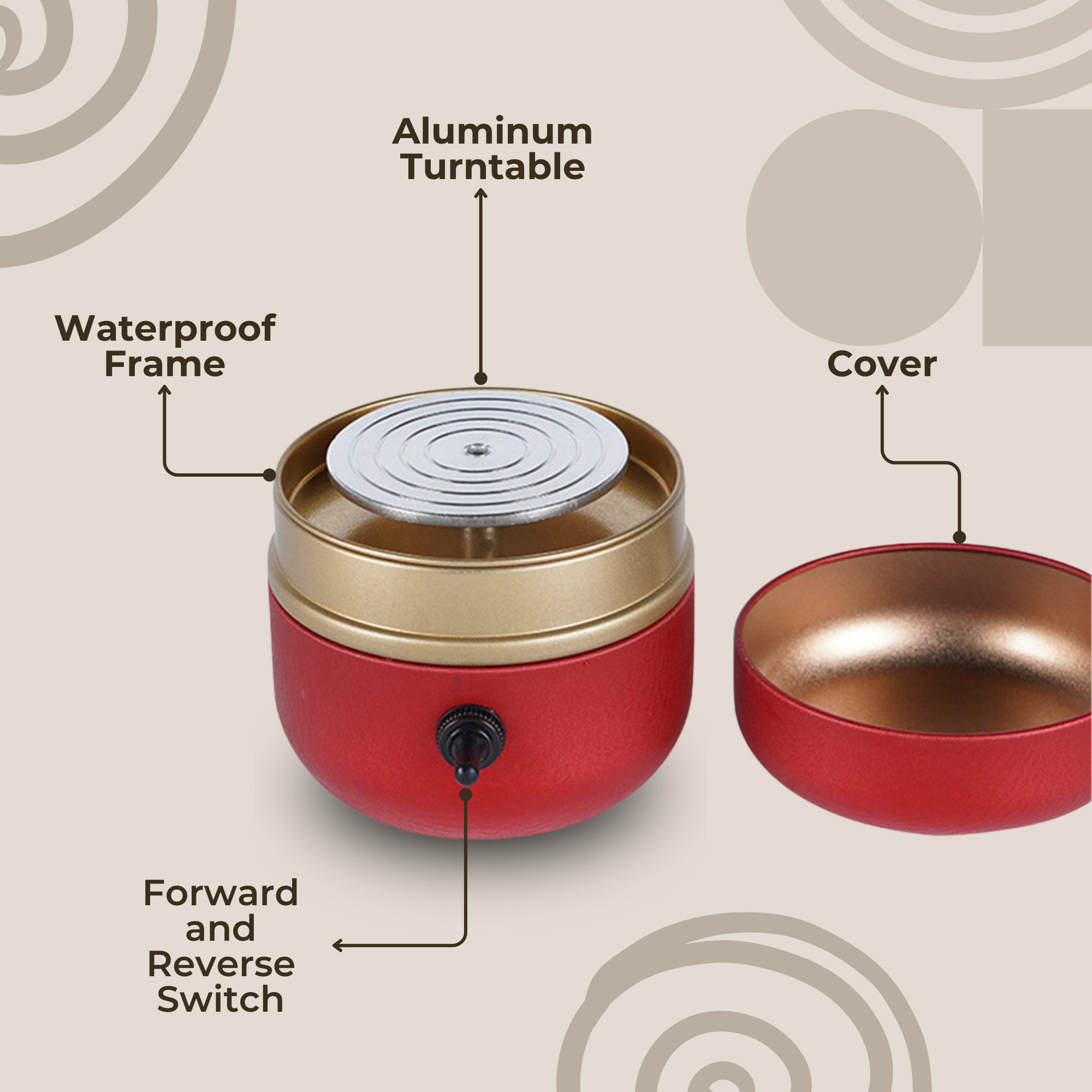 Poterio™ | Mini Portable Pottery Machine (FREE 8 Sculpting Tools)