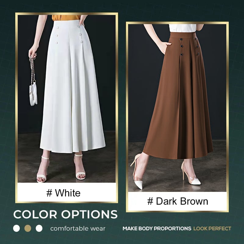 Camille™ Wide Pleated trousers - Flowy & Chic
