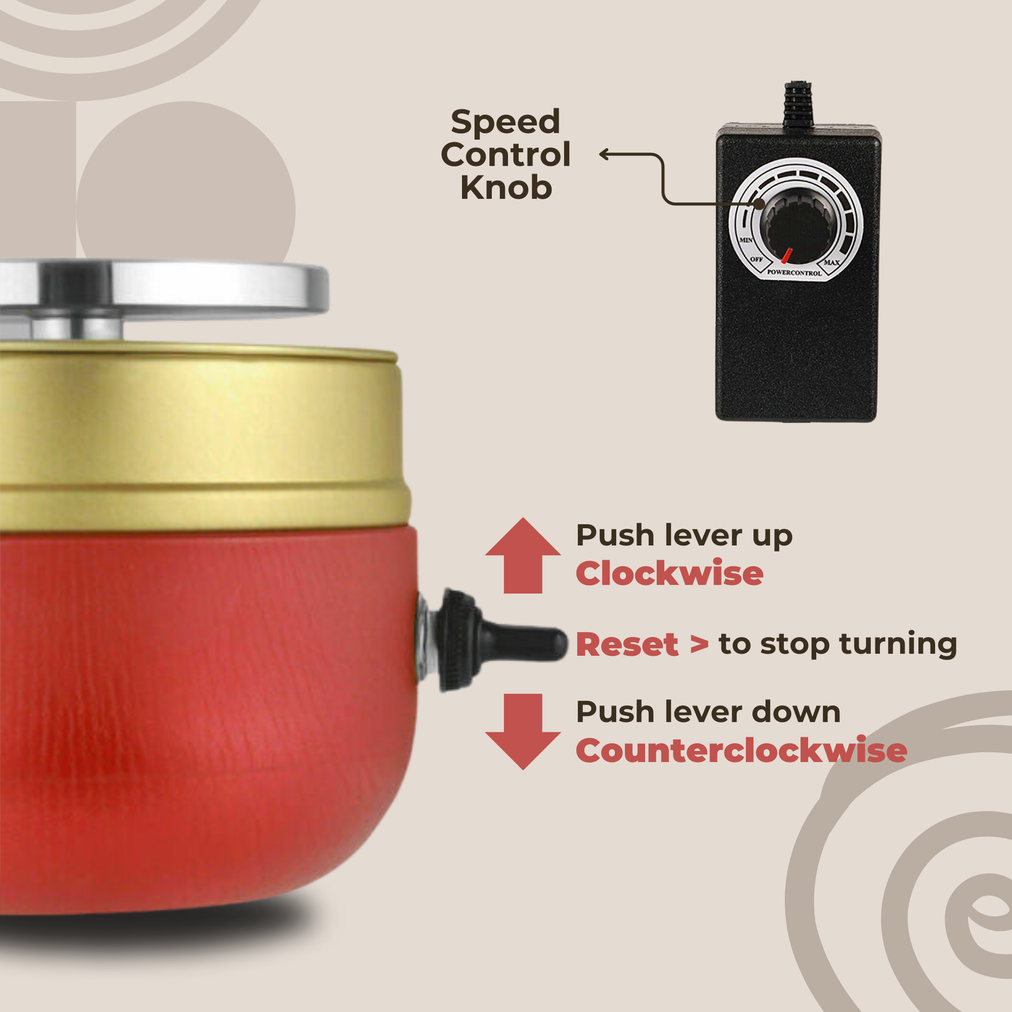 Poterio™ | Mini Portable Pottery Machine (FREE 8 Sculpting Tools)