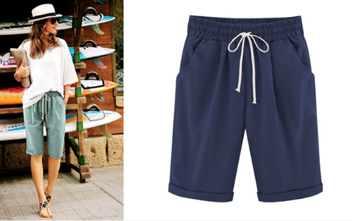 Anna™ Lose Cropped Shorts