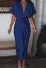 Victoria™ Satin Button-Up Dress