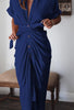 Victoria™ Satin Button-Up Dress