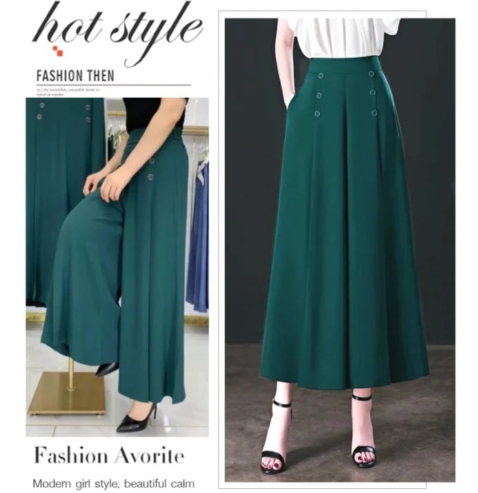 Camille™ Wide Pleated trousers - Flowy & Chic