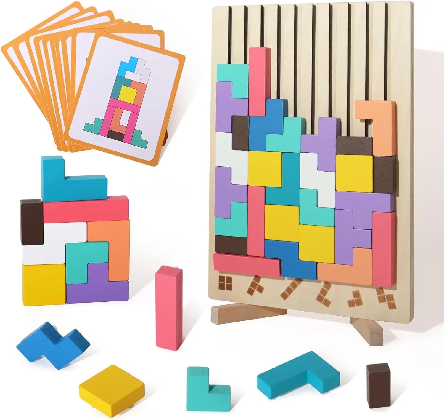 Wooden Stacking Game - Promotes Logic