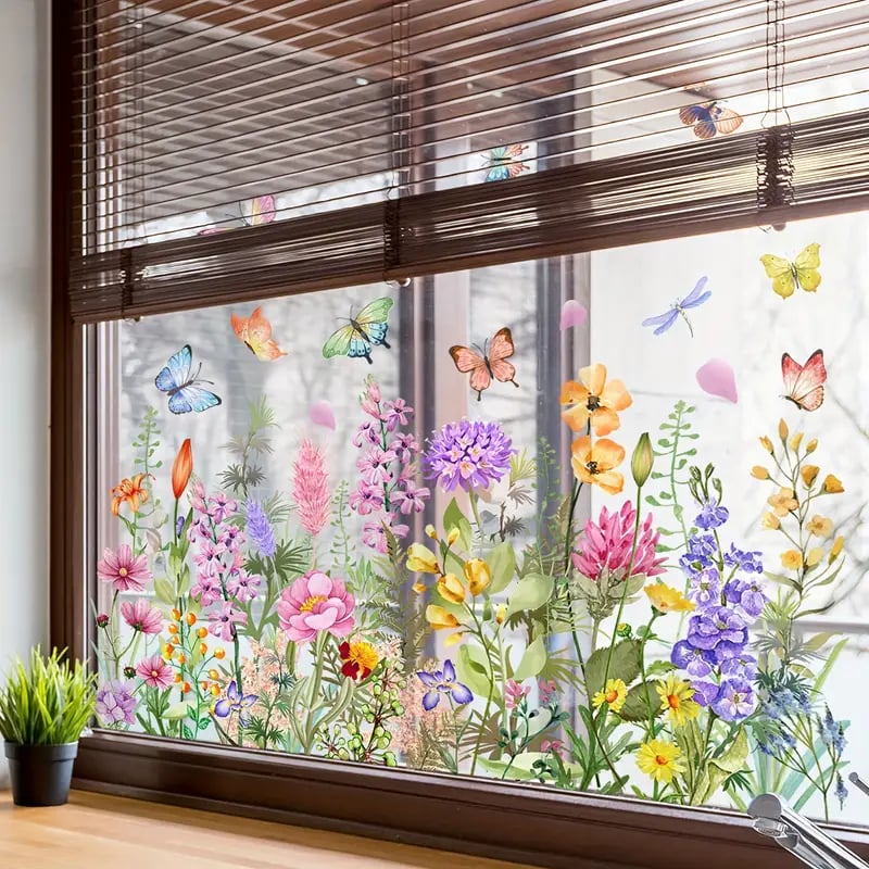 Flower Window™ Floral Window Stickers