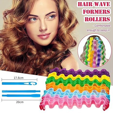 Waveformers™ 12 pcs - Defined Heatless Curls Fast