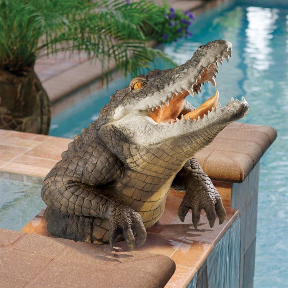 SwampStrike™ Crocodile Garden Decoration
