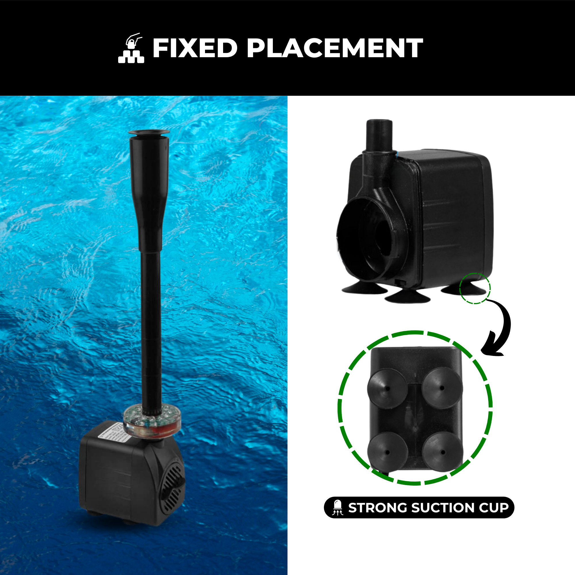 GlowFlow™ Garden Solar Fountain