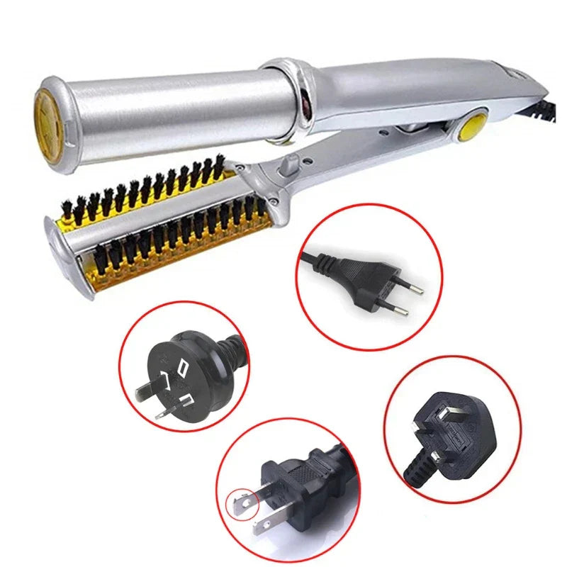 2-in-1 Professional Hair Styling Tool: Hair Straightener and Curling Iron