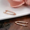 Elegant Zirconia Earrings in Gold