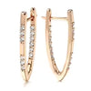 Elegant Zirconia Earrings in Gold