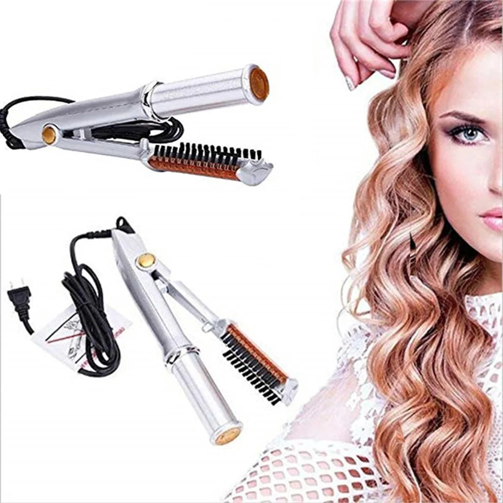 2-in-1 Professional Hair Styling Tool: Hair Straightener and Curling Iron