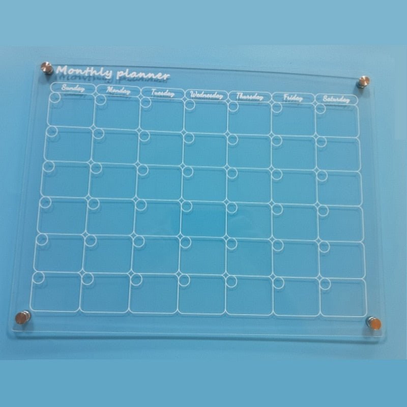 Acrylic Magnetic Fridge Calendar