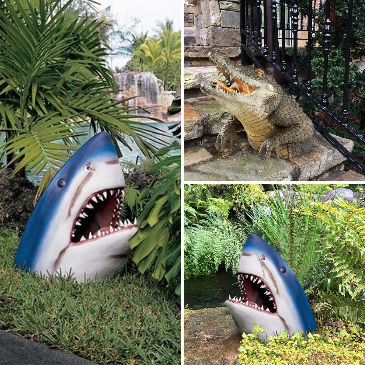 SwampStrike™ Crocodile Garden Decoration