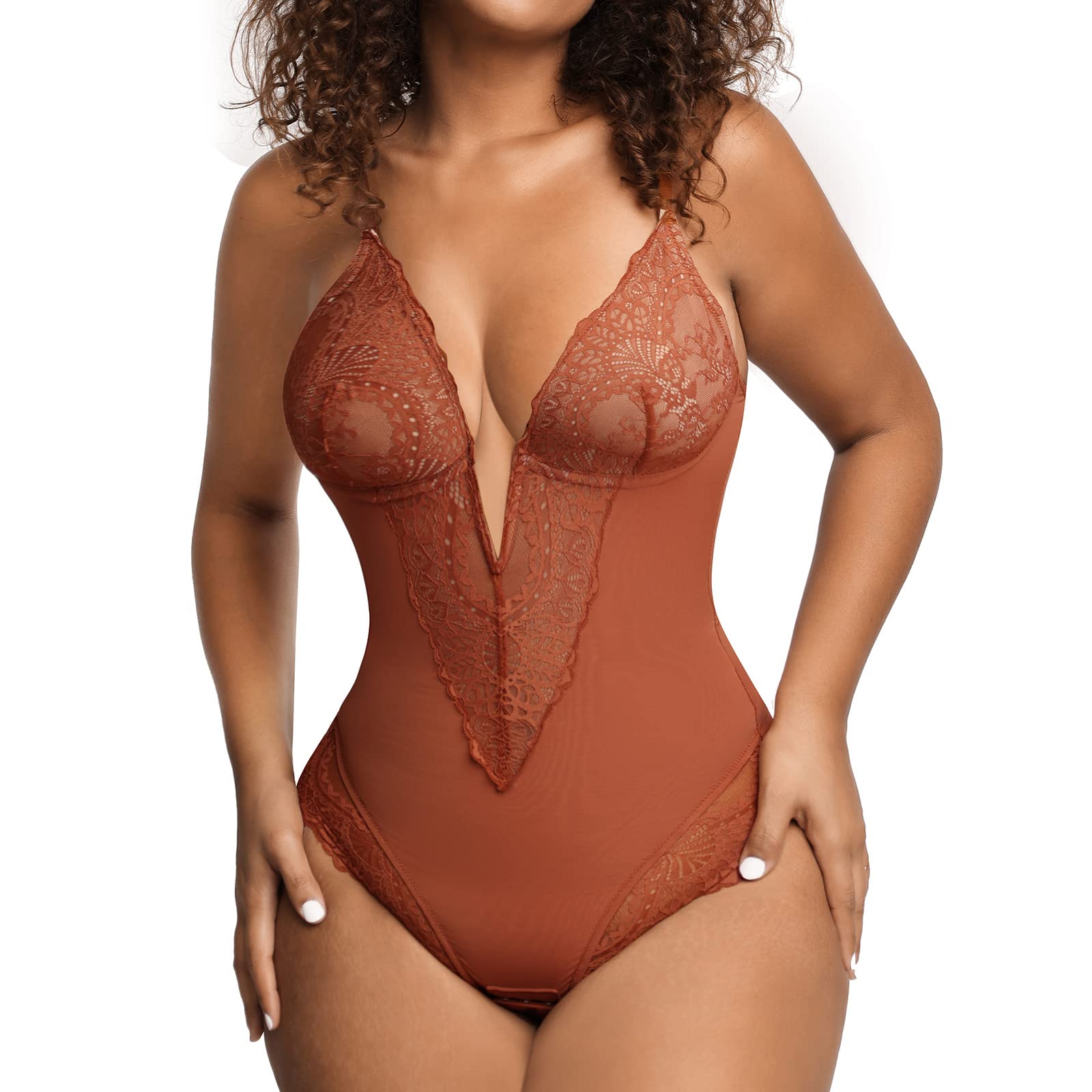 Margaretha™ Lace Thong Bodysuit