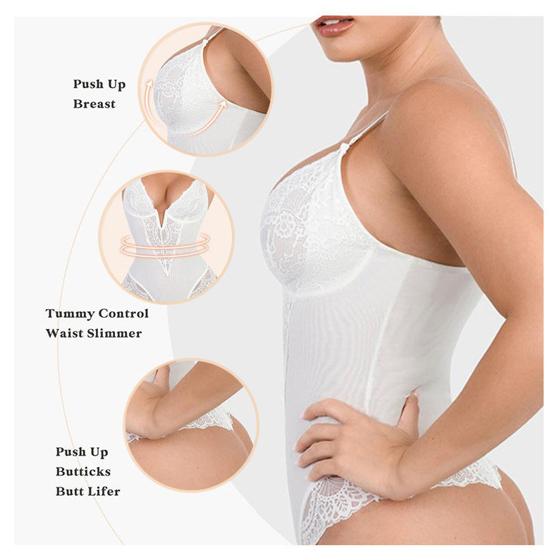 Margaretha™ Lace Thong Bodysuit