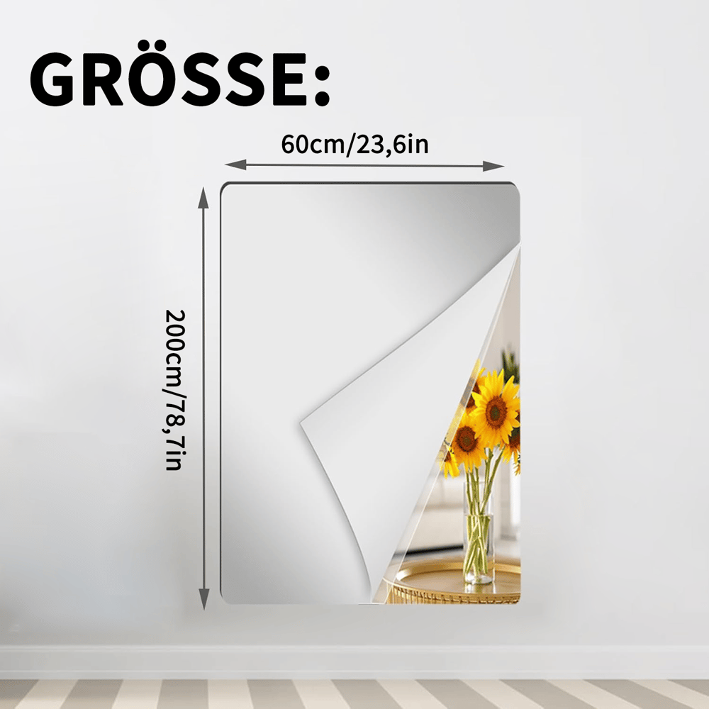 Ultra-flexible Mirror - Safe And Shatterproof