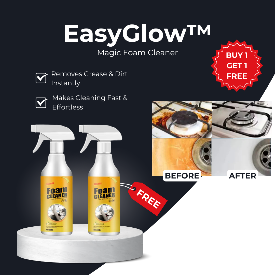 Last Day 1+1 FREE🔥 | EasyGlow™ Magic Foam Cleaner