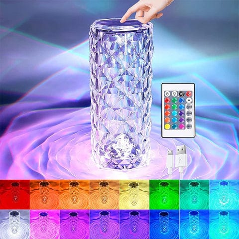 Luxurious Glow with 16‑Color Touch Lamp – Magische Touch‑Kristalllampe