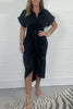 Victoria™ Satin Button-Up Dress