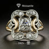 Vintage Zirconia Gold Ring