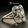 Vintage Zirconia Gold Ring