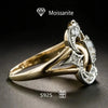 Vintage Zirconia Gold Ring