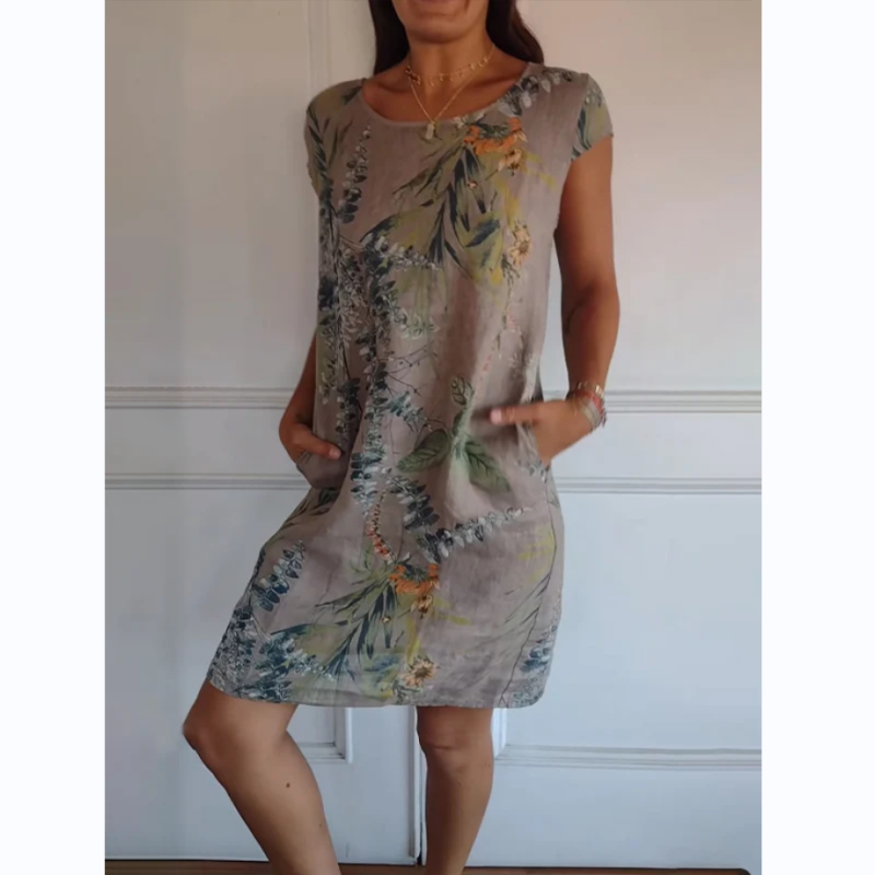 Victoria™ Botanical Print Dress