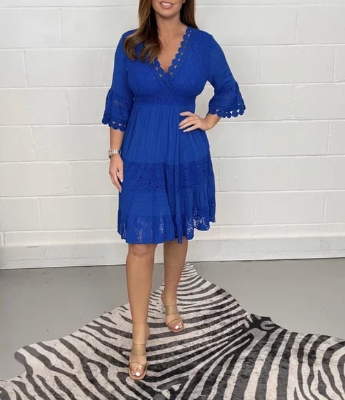 Harper™ Embroidered Lace Dress