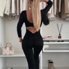 Hazel™ Slim-Fit Backless Jumpsuit